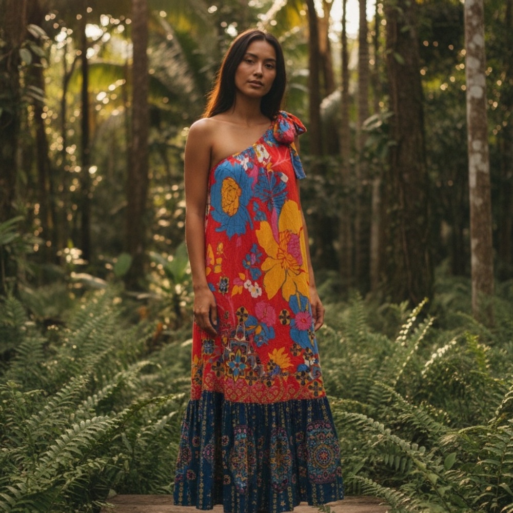 NWT Free People Cote D Azur Maxi Dress L Floral